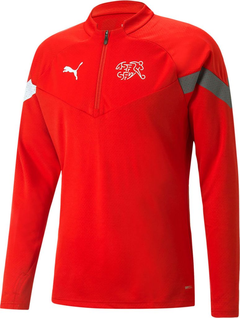 PUMA SFV Schweiz Training 1/4-Zip-Top Herren puma red/puma Produktbild 