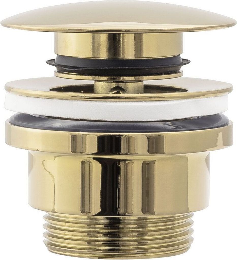 Rea Waschbeckenstöpsel Universal Click-Clack Gold Produktbild 