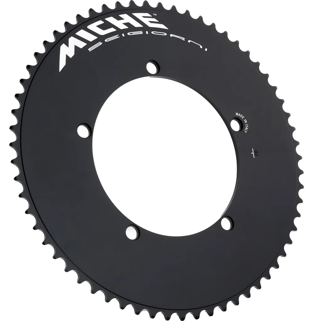 Miche Seigiorni Pista 63T 1/8 Plateau de Piste Noir 144mm BCD Premium