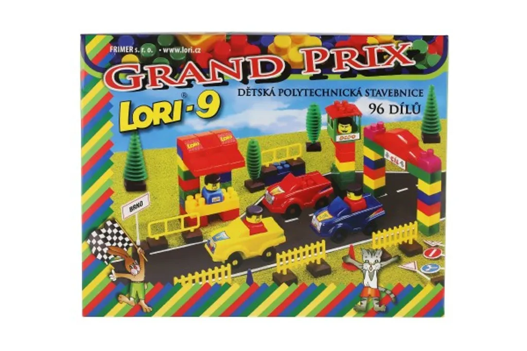 Jeu de construction en plastique LORI 9 avec boîte de 96 briques - 12