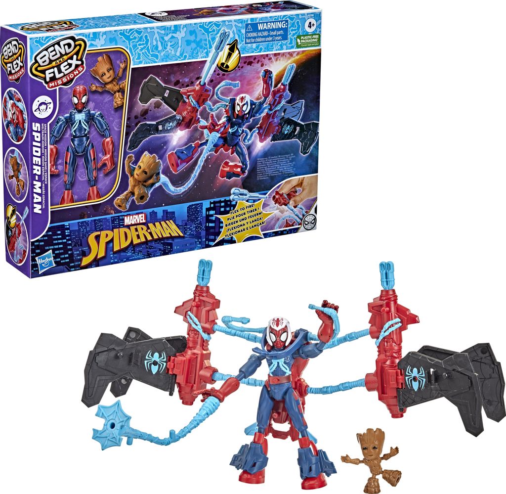 A product box and the toy it contains are shown against a white background.