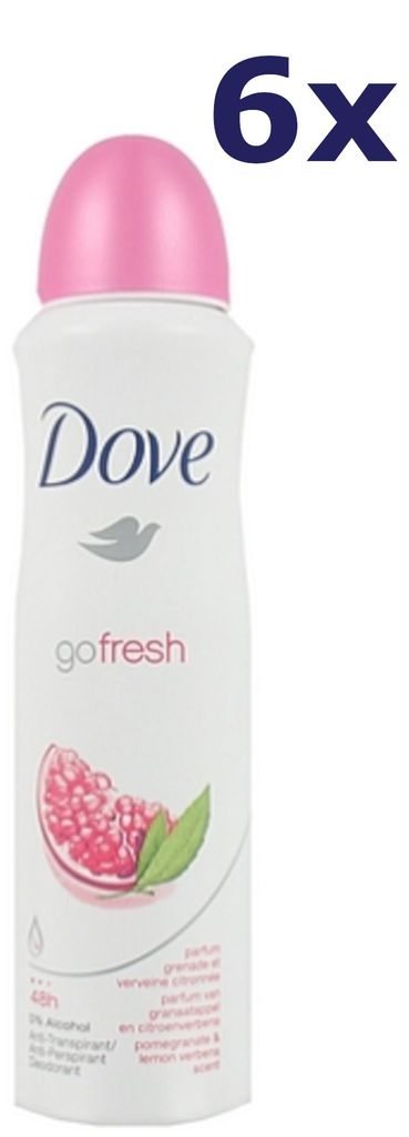 6x Dove Deospray – Go Fresh Granatapfel 150 ml