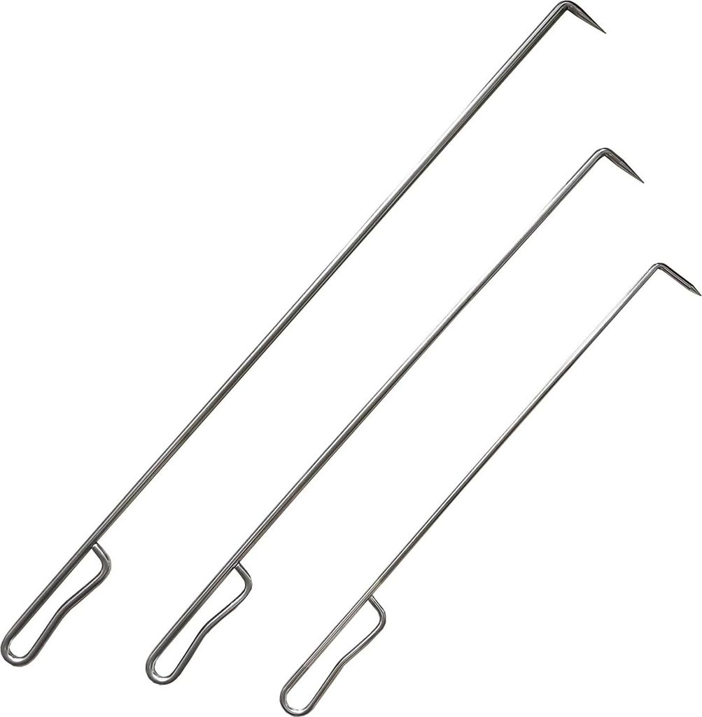 Vuurkorf 30-Zoll RVS 304 Schwerlast Feuerstelle Poker Stab - Outdoor Camping Werkzeug Zubehör für Feuerstellen und offene Kamine - Holzstoker - D...