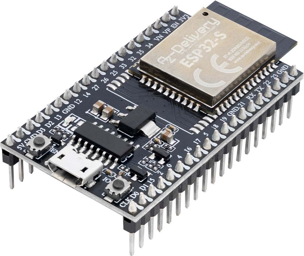 AZ-Delivery Mikrocontroller ESP32S Dev Kit C V4 NodeMCU WLAN Development Board kompatibel mit Arduino (Nachfolger Modul von ESP32S Dev Kit C V2), 1...