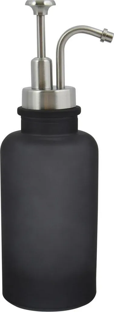 Confezione da 2 bottiglie dispenser di sapone in vetro con pompa, dispenser a mano liquido ricaricabile da 14 once per bagno, piano di lavoro, cucina