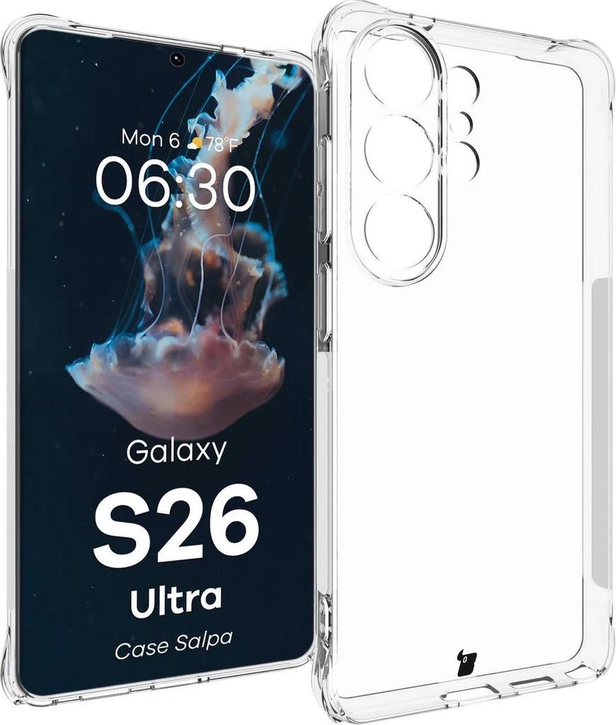Flexible Handyhülle für Galaxy S26 Ultra, Bizon Case Salpa, Transparent