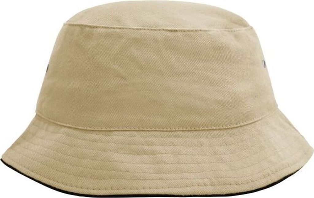Trendiger Hut aus weicher Baumwolle khaki/black, Gr. L/XL Produktbild 