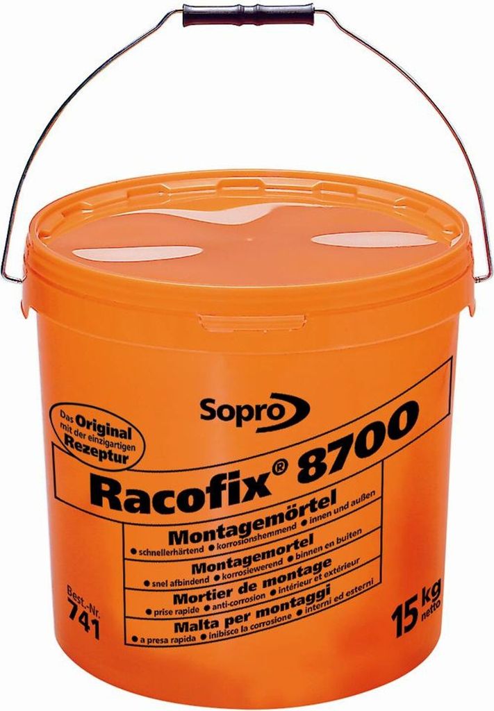 SOPRO Montagemörtel Racofix 8700 1:3 (Wasser/Mörtel) 15 kg