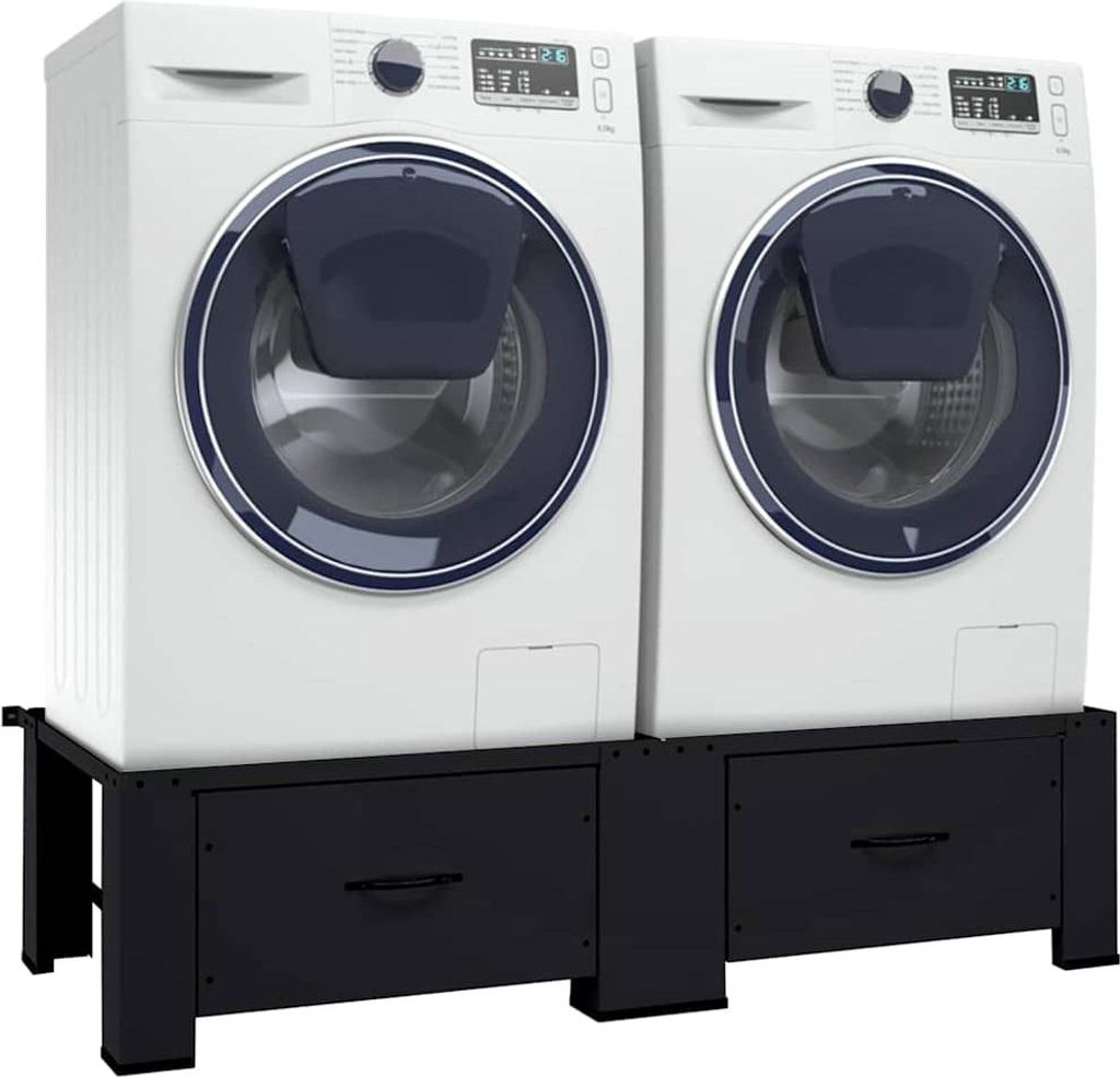 vidaXL Podstavec pod pračku 2 ks černý 127 x 54,5 x 32,5 cm Obrázek produktu 