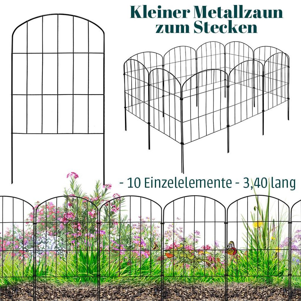 Zaun Gartenzaun Steckzaun Hundezaun Teichzaun für Garten Produktbild 