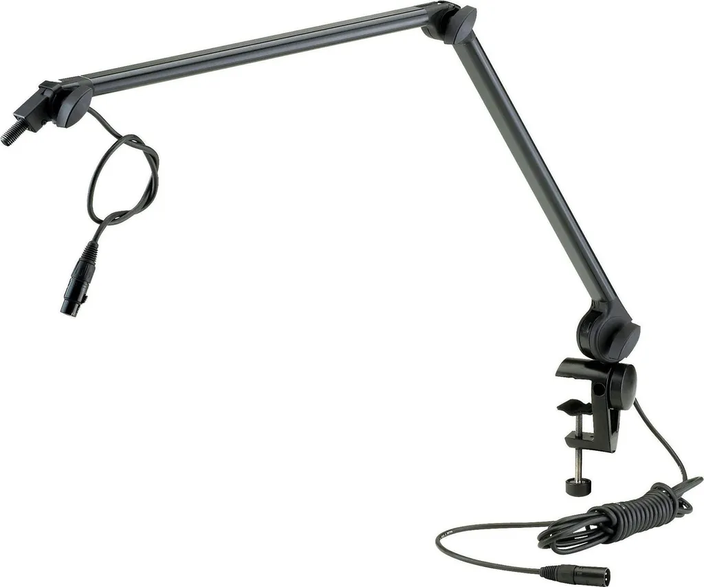 Support Micro Table K&M 23860 en Aluminium Robuste avec Pince 1,23 kg