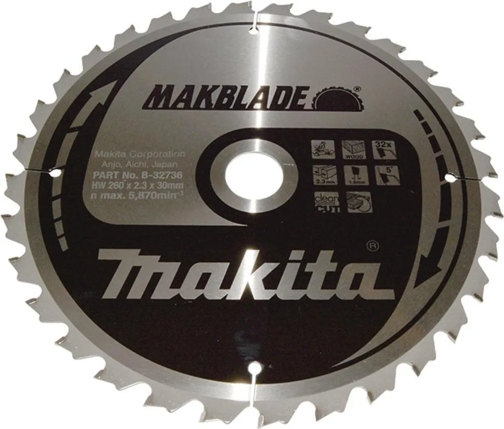 Sega Makita MAKBLADE. 260x30x32Z B-32736
