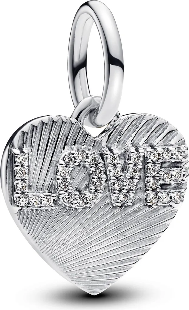 Charm Pendentif Pandora Moments Coeur en Argent Sterling 925 Authentique