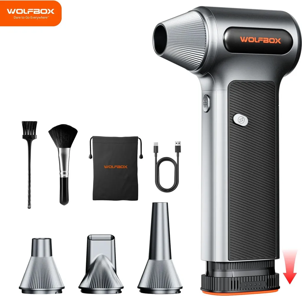 Souffleur d'air pour voiture et maison MF200 - Nettoyage multi-usage