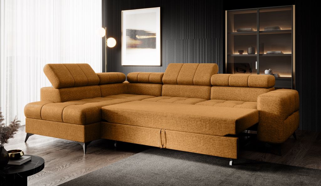 Modular Ecksofa - Pudding L Funktionelle Eleganz mit Vielseitigen Komfort- und Stauraumlösungen Rechts INFINITY 8