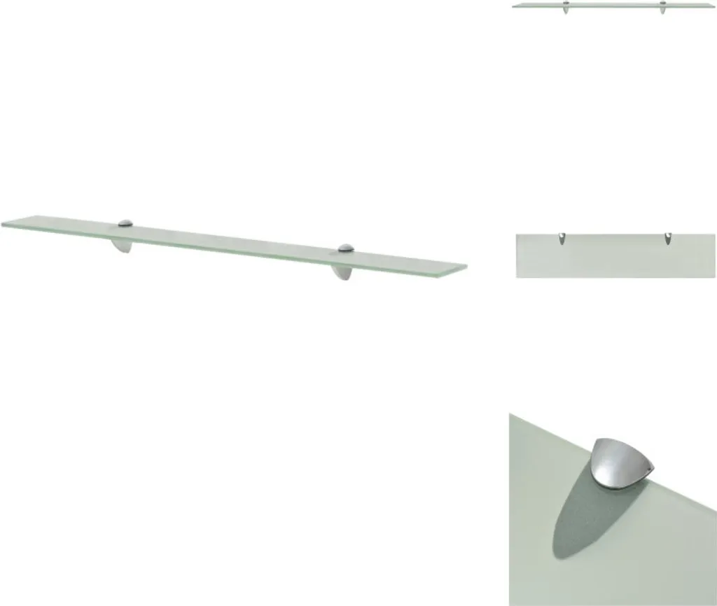vidaXL Mensola galleggiante in vetro 90x20 cm 8 mm - Mensole a muro
