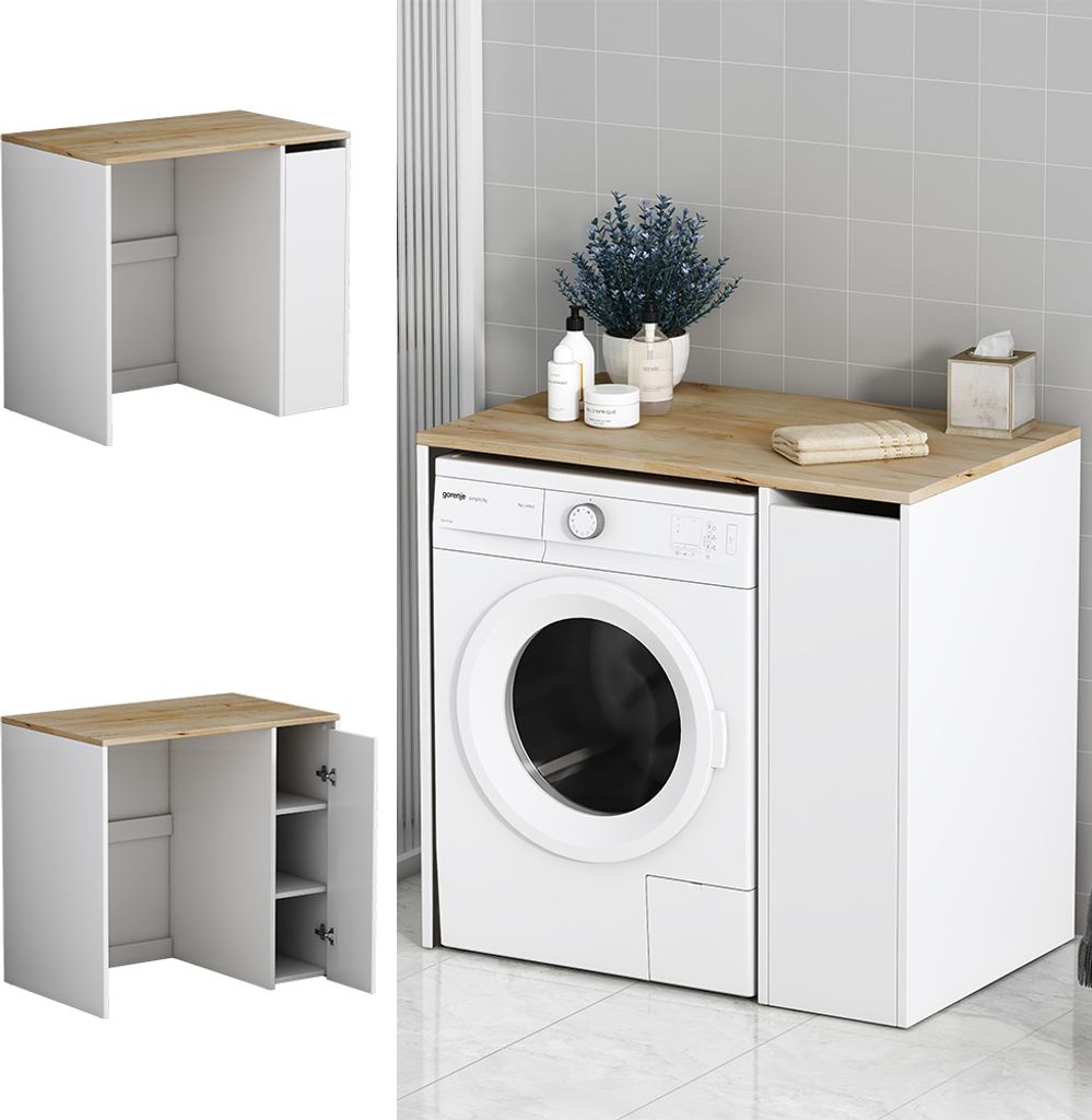 Vicco Waschmaschinenschrank Viktor, 93.5 x 88.5 cm mit 3 Produktbild 2