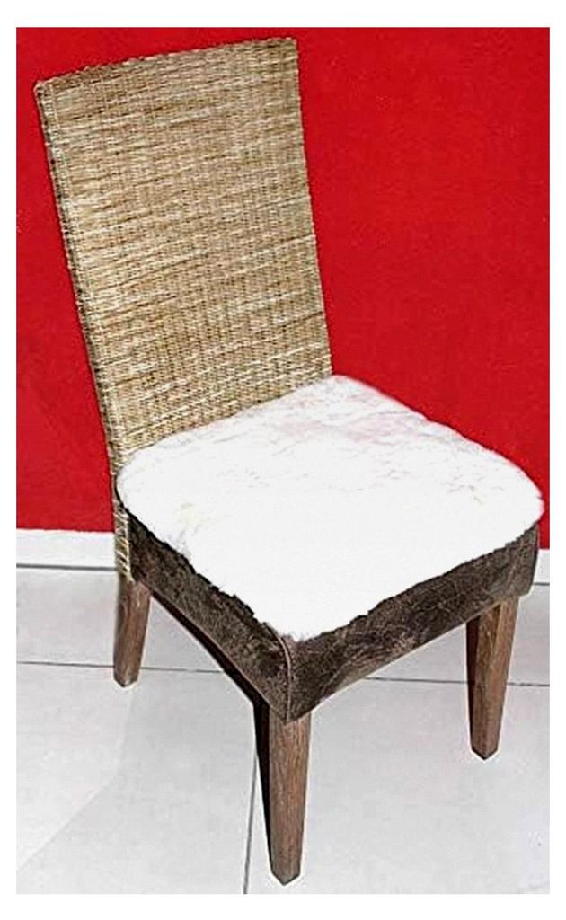 Lammfell Sitzkissen beige, warm und weich (Rollstuhlauflage, Katzenbett, Dekokissen, Sitzauflage fürs Auto)