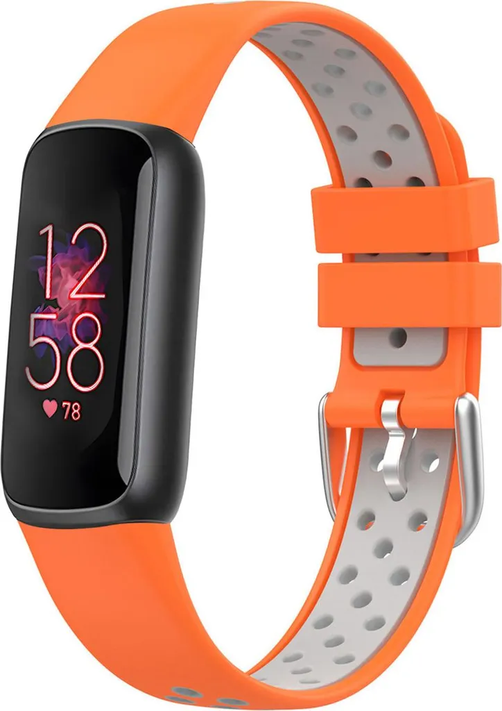 Ricambio Cinturino Fitbit Luxe iMoshion: Silicone e Fibbia Silver