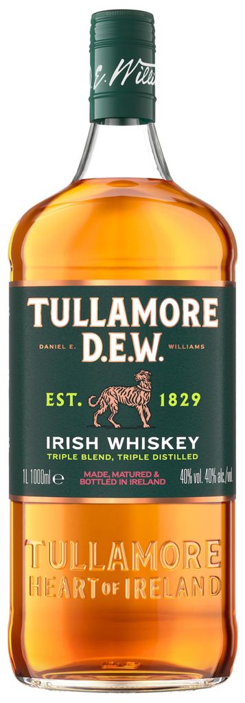 Tullamore DEW Original Blended Irish Whiskey, 1l - das Flaschendesign kann variieren