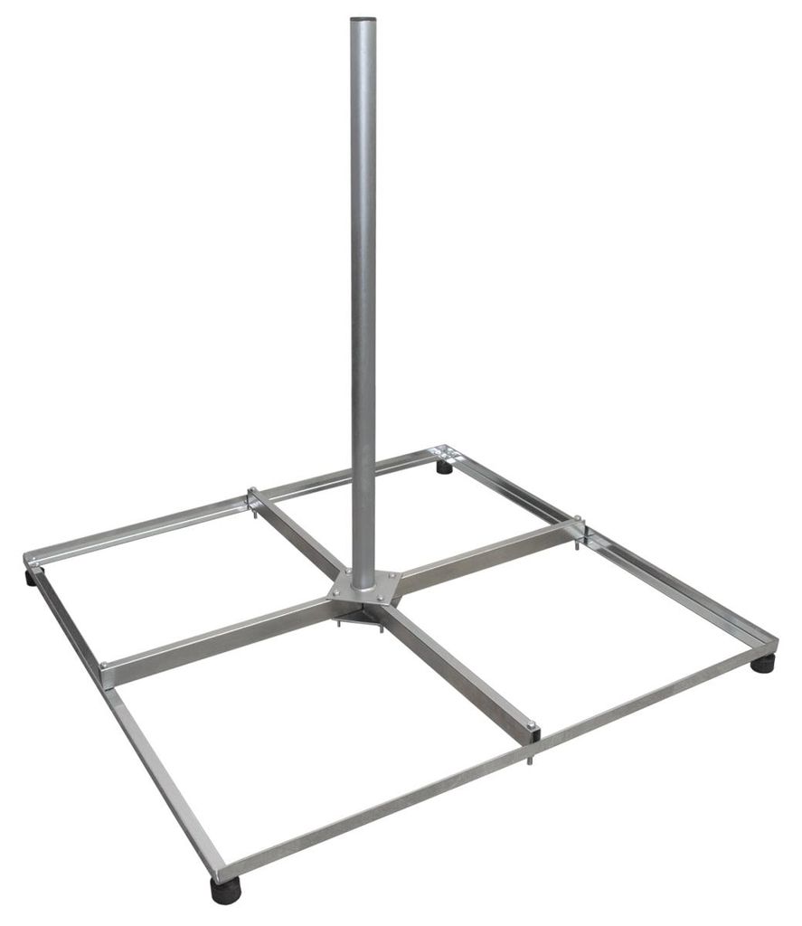 PremiumX SAT Balkonständer 4x50x50cm Stahl 1m Mast Produktbild 