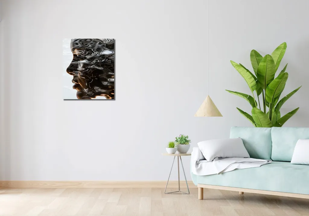 Décoration murale Reflet aqueux de votre moi 50x60 cm - Ambiance Zen