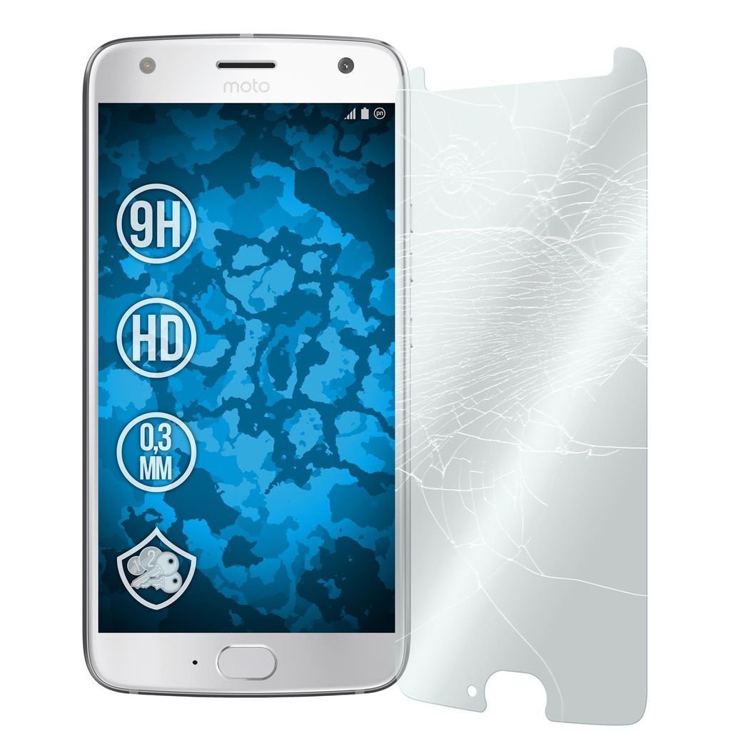 1er-Pack PhoneNatic Glas-Folie klar kompatibel mit Lenovo Moto X4 - Panzerglas für Moto X4