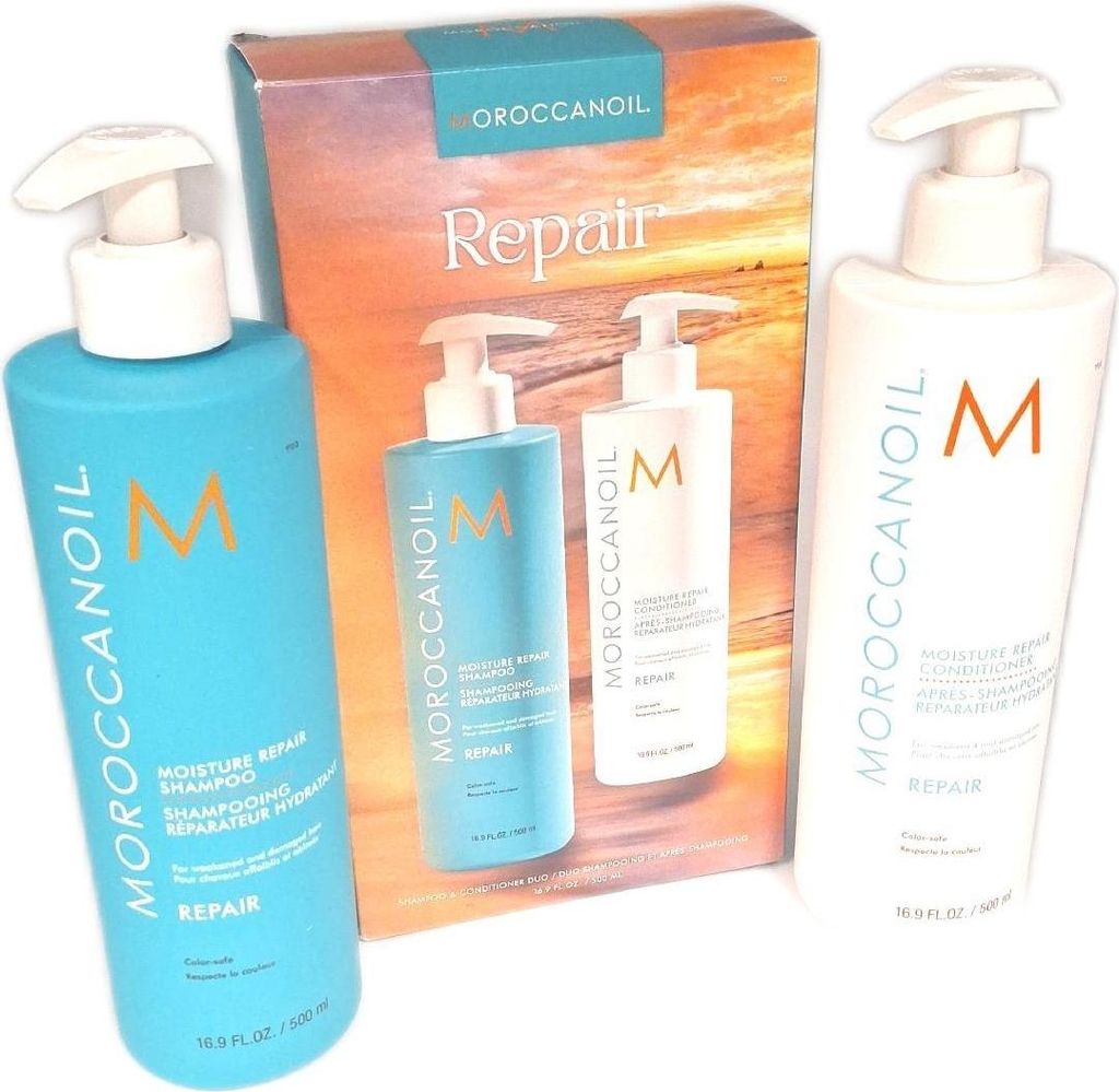 Moroccanoil Regenerierender 500ml Shampoo und Spülung Set Salon Professional
