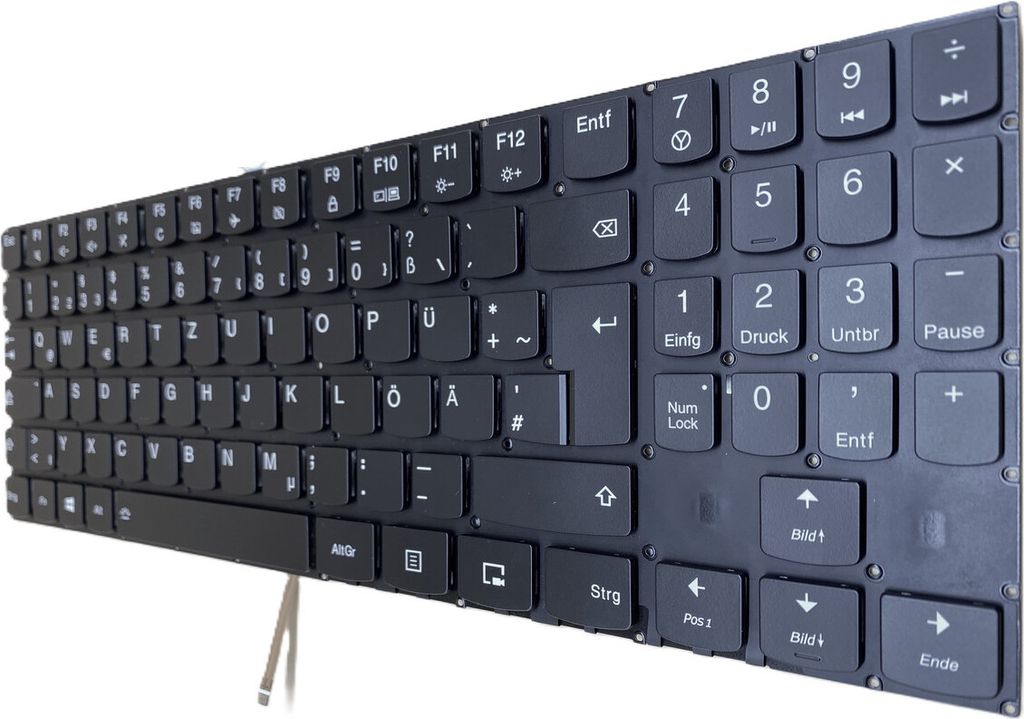 DEUTSCHE-Tastatur Keyboard schwarz kompatibel für LENOVO Legion Y540-15IRH (81SX00XBGE)