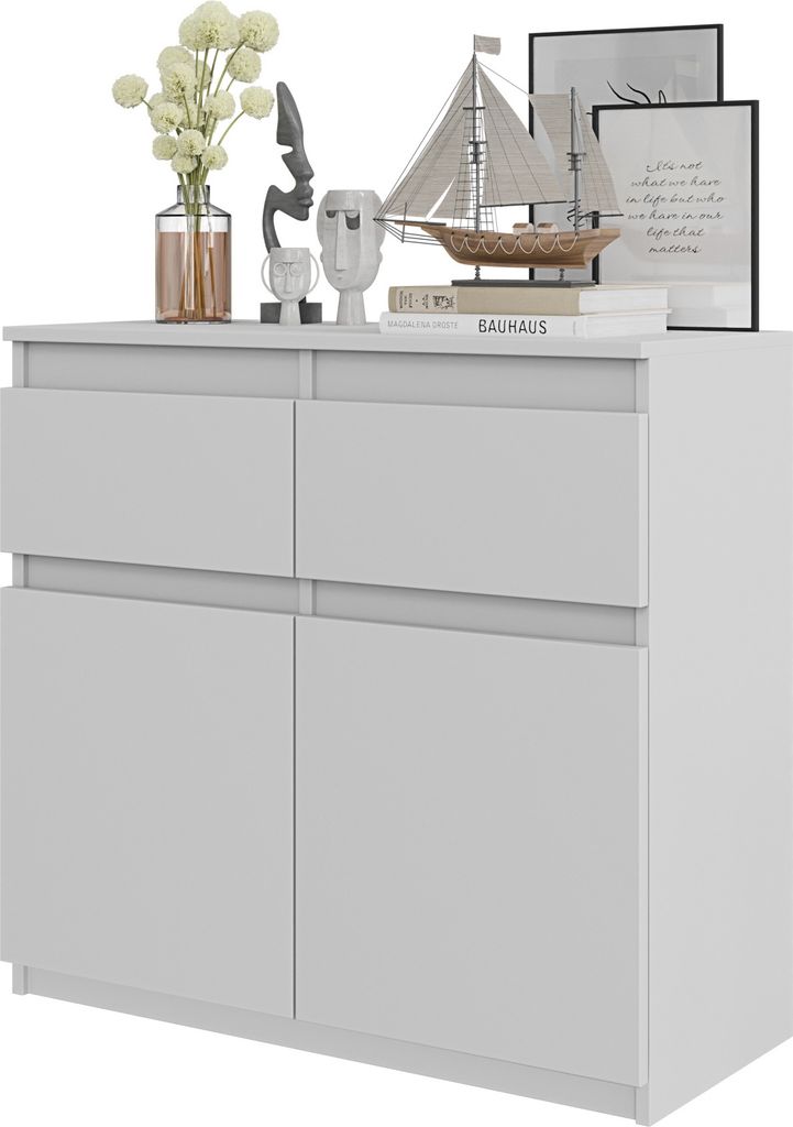 FURNICA - NOAH - Kommode / Sideboard mit 2 Schubladen und 2 Produktbild 