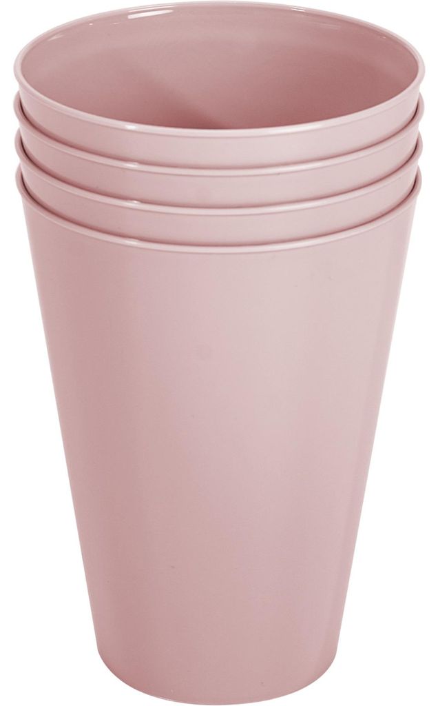 Hega unzerbrechliche Trinkglaser - 4x - Kunststoff - rosa - Produktbild 