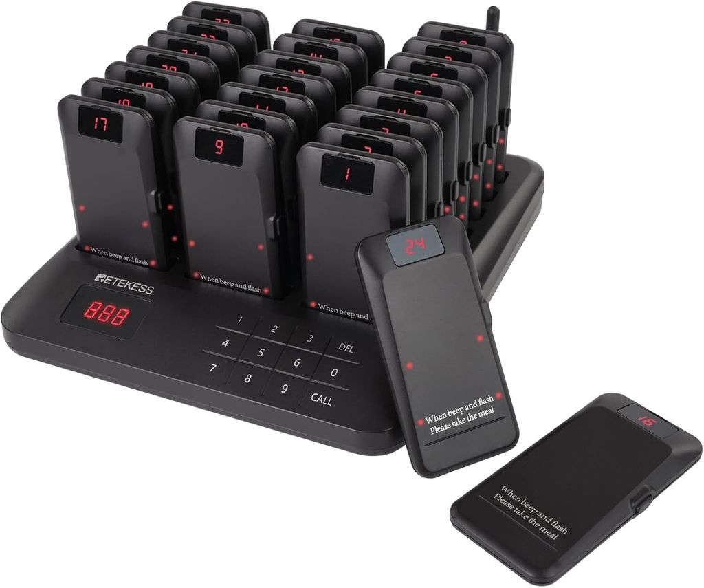 Retekess TD157P Pager Rufsystem, Restaurant Pager mit 800m, Produktbild 