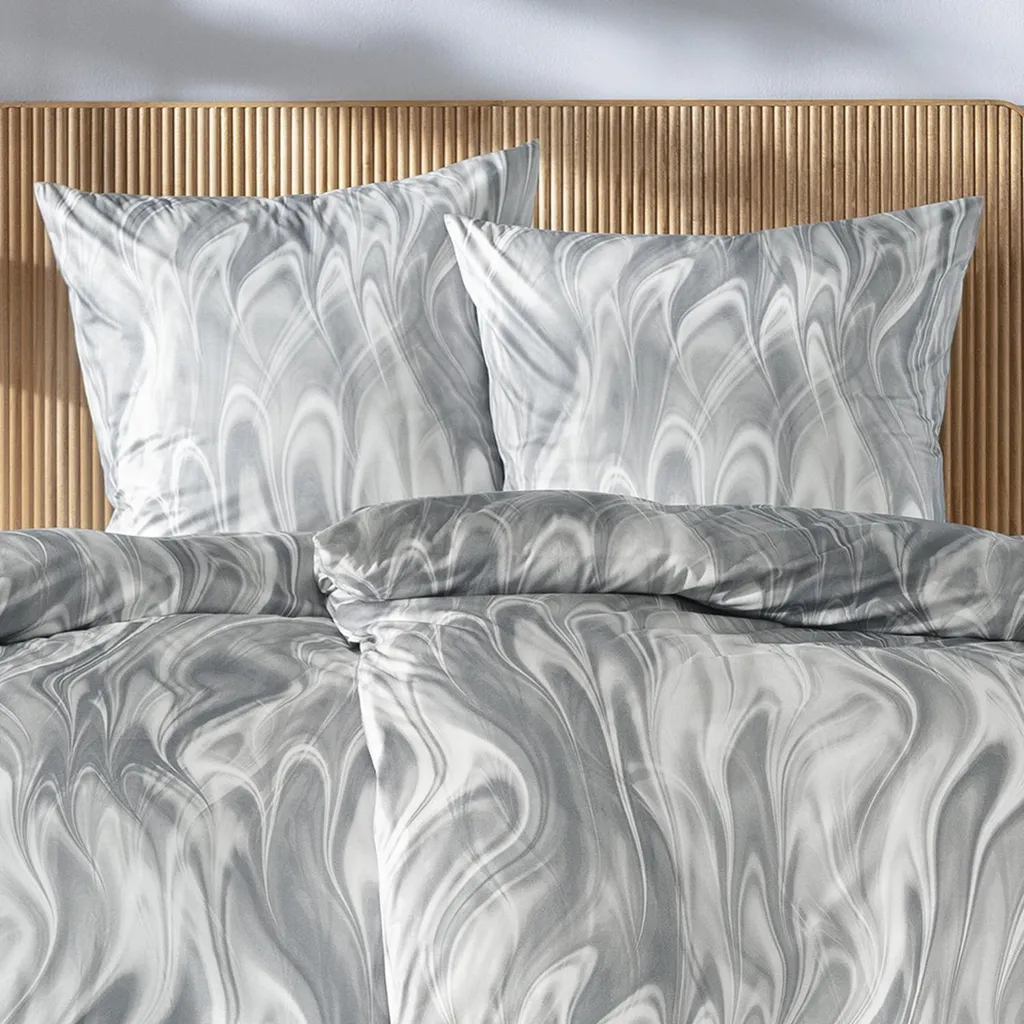 Linge de lit Estella Klaas 135x200 : Fini les Draps Froissés en Gris