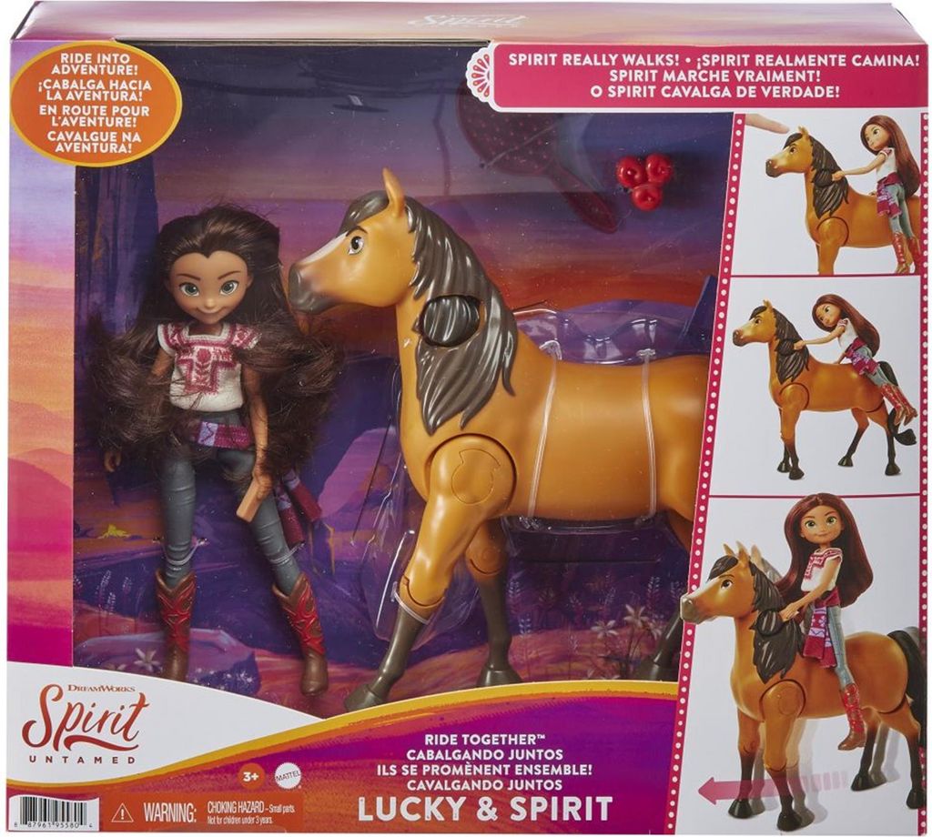 Mattel GXF95 Dreamworks Pferd Hengst Spirit & Mädchen Lucky Obrázok produktu 