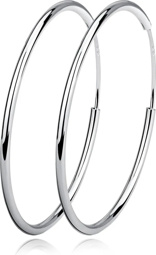 Boucles d'oreilles Créoles Argent Anti-Allergie Tailles Variées pour Elle