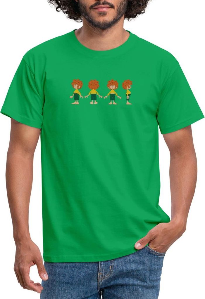 Spreadshirt Pumuckl Aus Verschiedenen Blickwinkeln Männer T-Shirt, M, Kelly Green