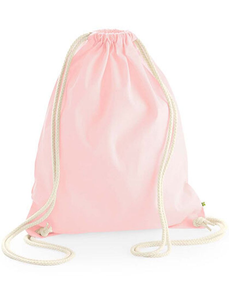 Westford Mill EarthAware® Gymsac – 13 Liter, Aus 100% Bio-Baumwolle, 340 G/m², Mit Kordelzug