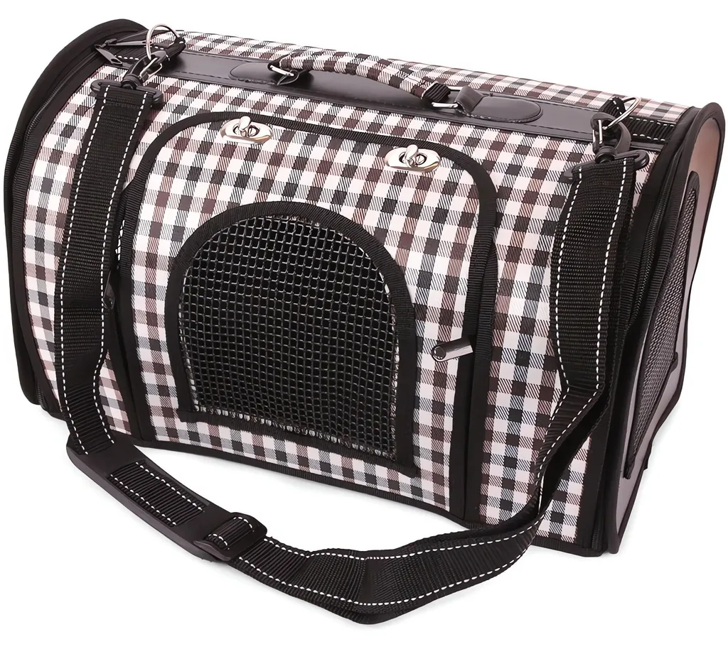 Voyagez sans Stress : Sac de Transport Animaux 43cm Marron Stable et Sûr