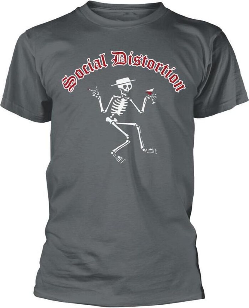 Social Distortion - "Skelly" T-Shirt für Herren/Damen Uni PH412 (M) (Grau)