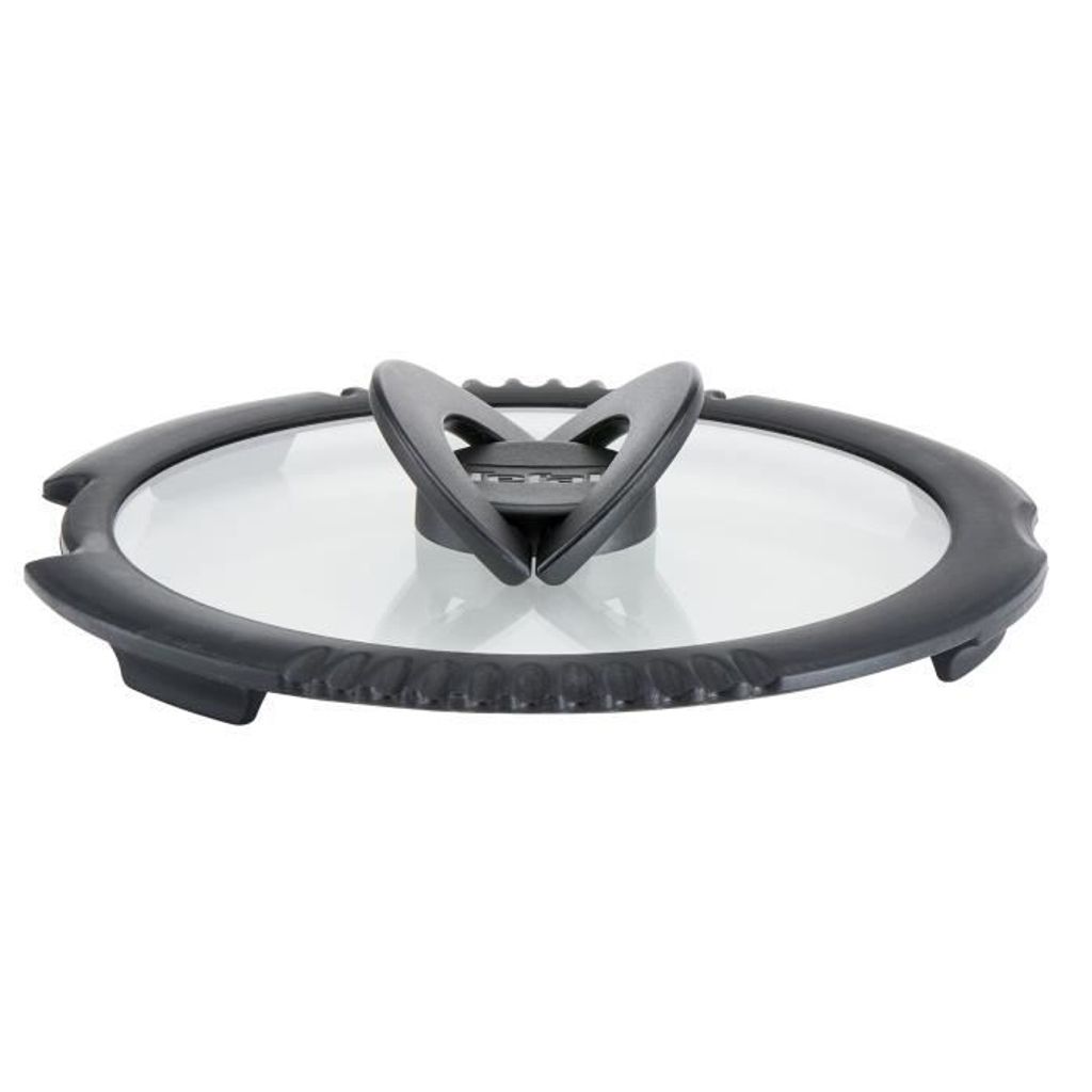 Tefal Ingenio L9886102, Rund, Schwarz, Transparent, Glas, Silikon, Schwarz, 16 cm