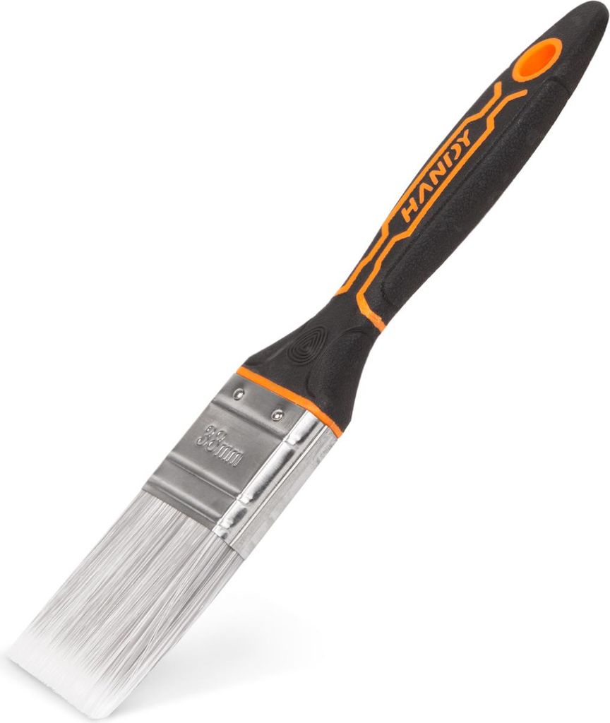 Flacher Farbpinsel aus Kunststoff, 1,5′′ (38 mm) – Für wasser- und lösemittelbasierte Farben, Lacke und Beizen – Geeignet für große Fläch...