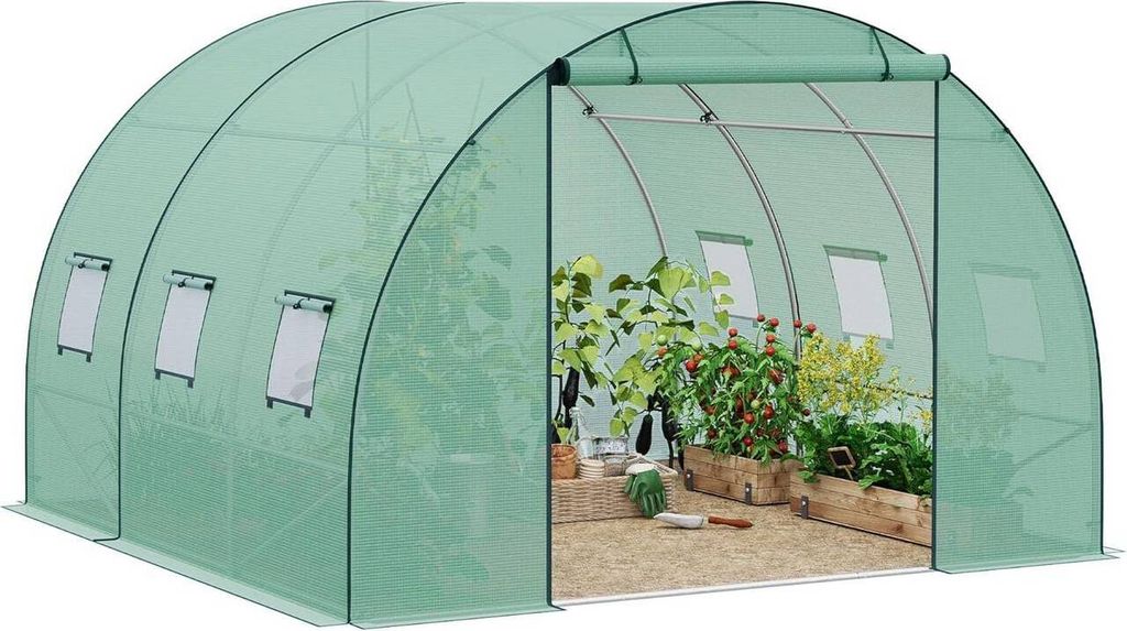 WOLTU Gewächshaus, Winterfest, mit Tür, 6 Fenstern, Produktbild 