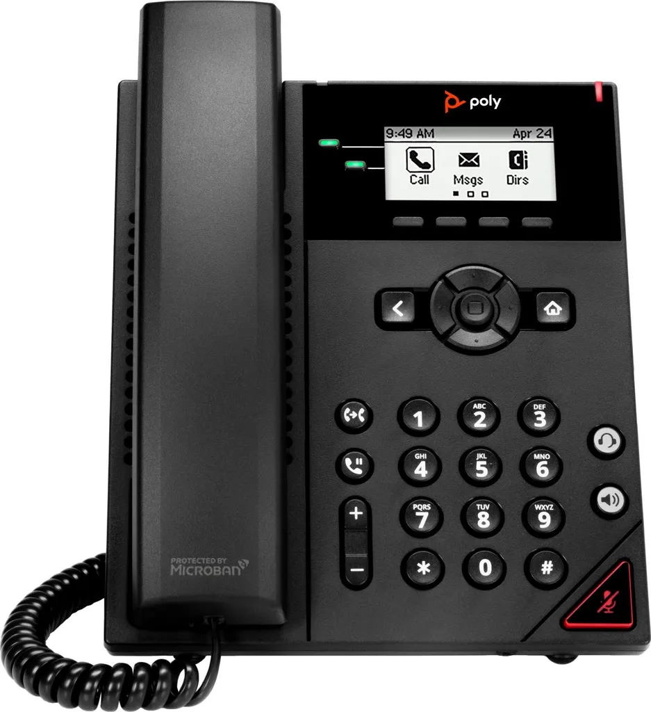 Téléphone IP HP VVX 150 - Audio HD et double ligne pour bureau connecté