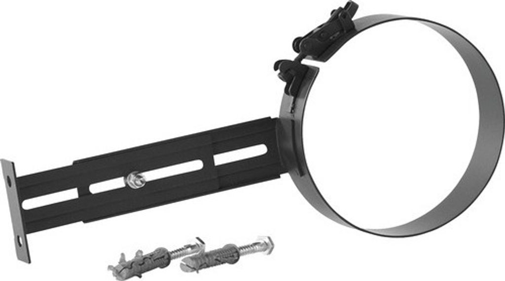 Rohrhalterung Bertrams Ø 150 mm senotherm lackiert schwarz
