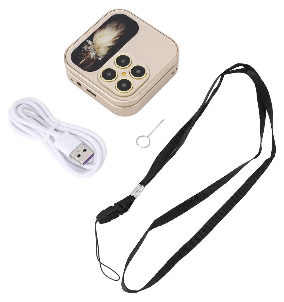 Téléphone portable senior 2G compact : fini les appels par erreur en Or