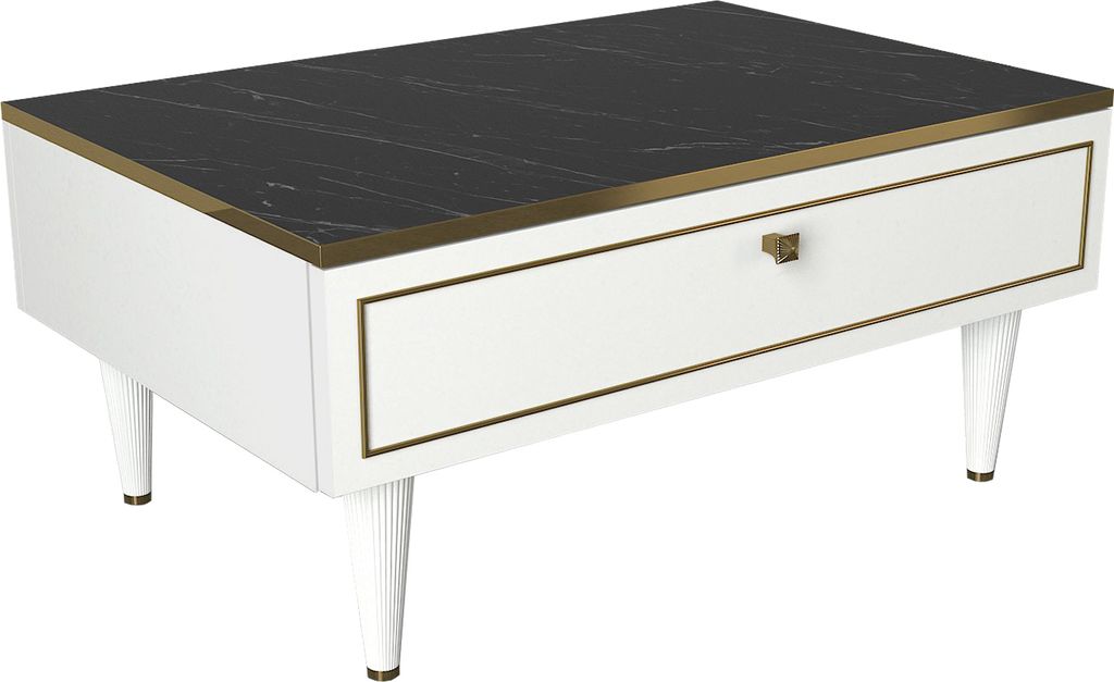 Couchtisch Ravenna Weiß Marmor Optik Produktbild 