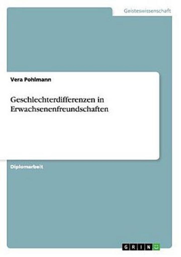 Geschlechterdifferenzen in Erwachsenenfreundschaften