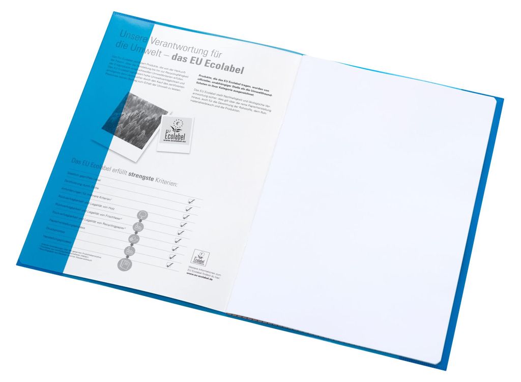 Oxford Heftumschlag blau DIN A4