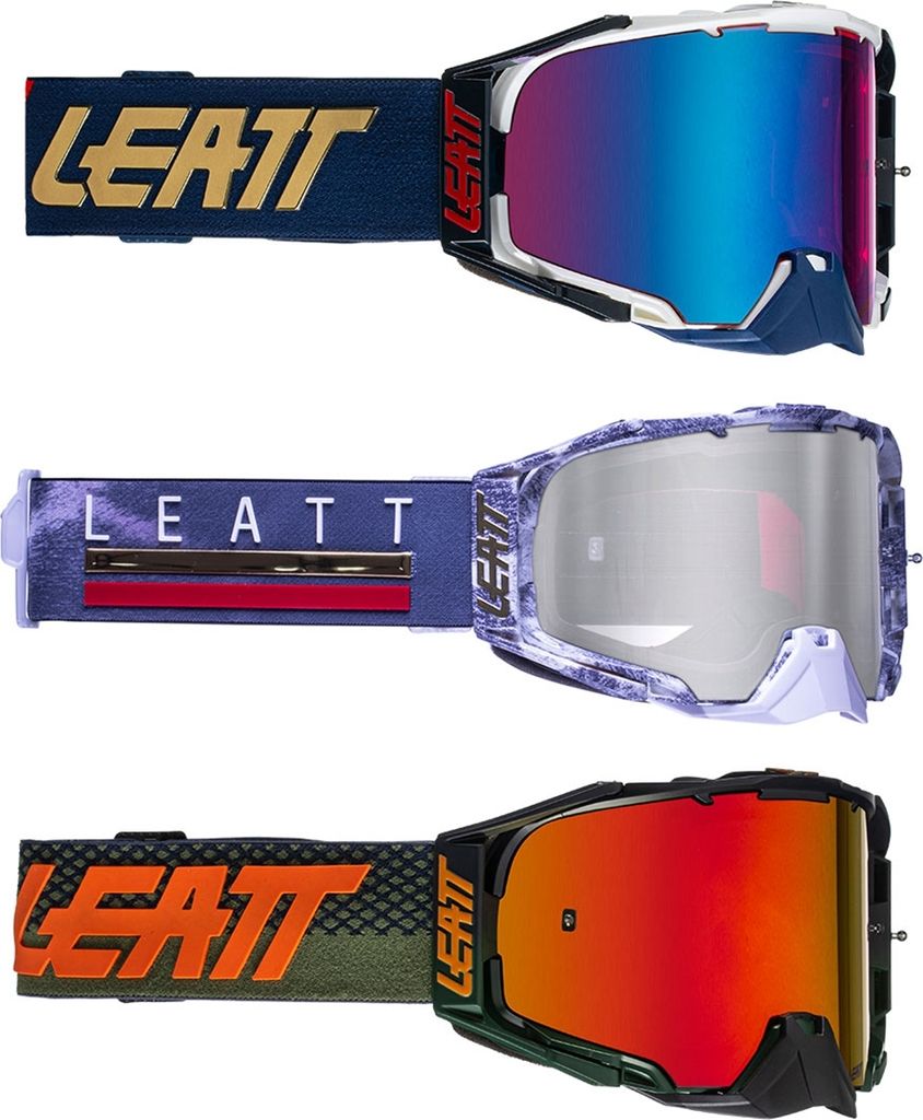 Leatt Velocity 6.5 Iriz Goggle anti fog Mirror lens Forge Silver - Iriz