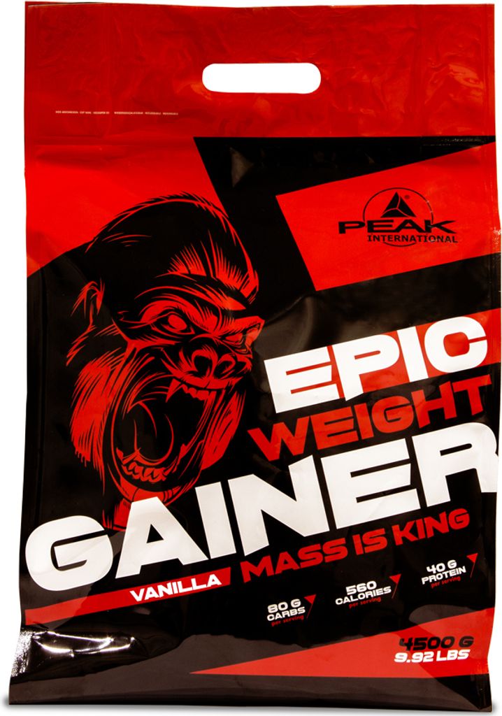 Epic Weight Gainer - 4500g : Vanilla I Pulver I Masseshake I Gewichtszunahme I Hardgainer I Protein Matrix (EiweissIEiweiß) (Whey I Casein I Ei - ...